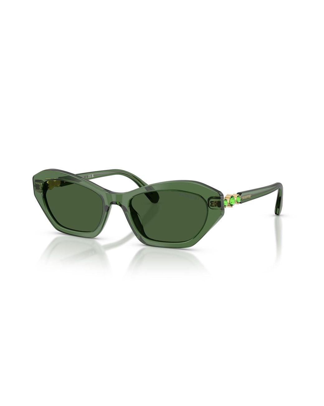 Swarovski Green Sunglass Sk6048f