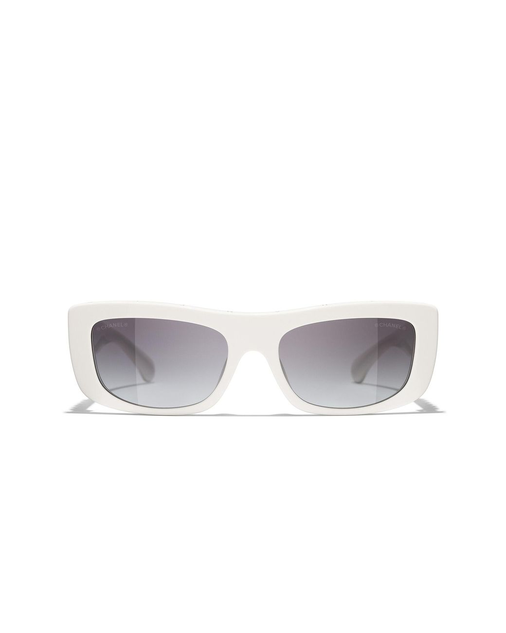 Chanel Black Sunglass Rectangle Sunglasses Ch5559