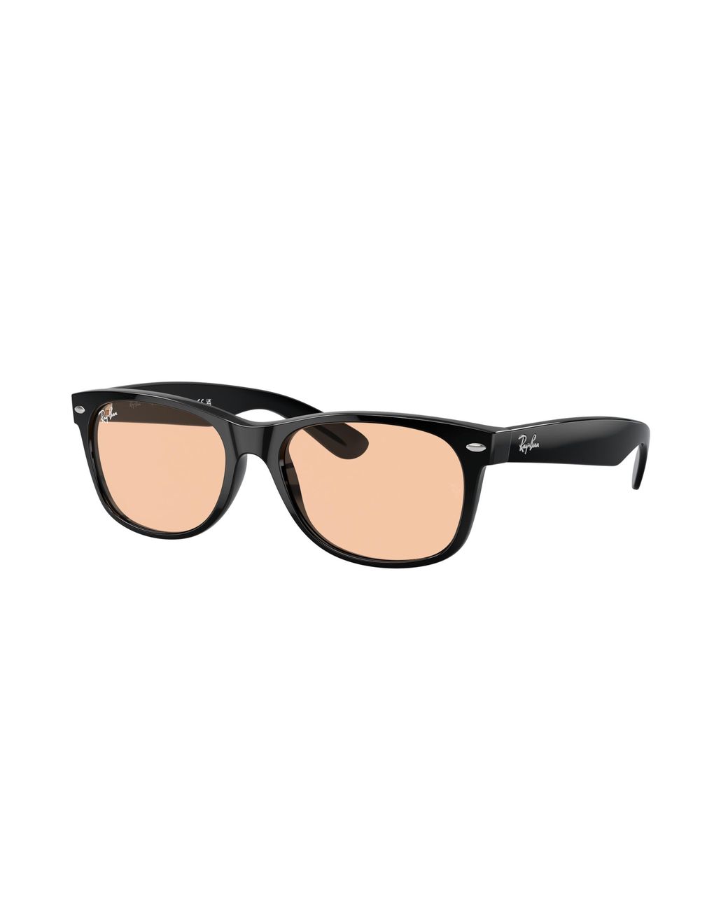 Ray-Ban Black New Wayfarer Classic Sunglasses Frame Pink Lenses