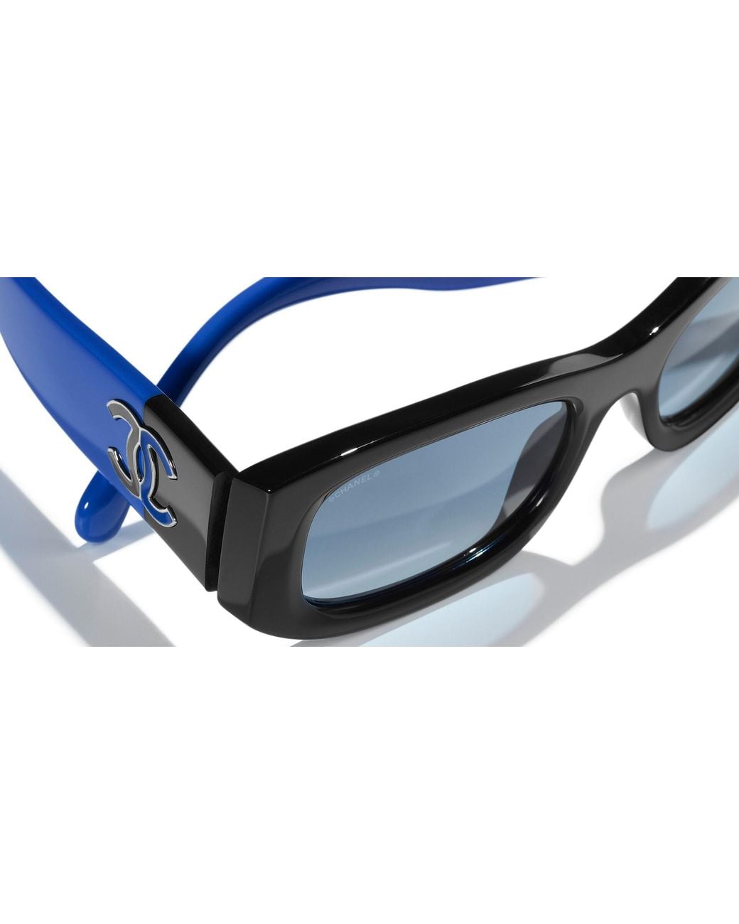 Chanel Black Sunglass Rectangle Sunglasses Ch5525a