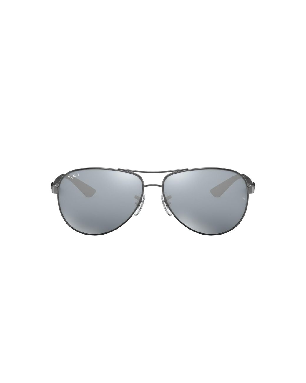 Ray-Ban Multicolor Sunglasses Male Carbon Fibre - Silver Frame Silver Lenses 61-13 for men