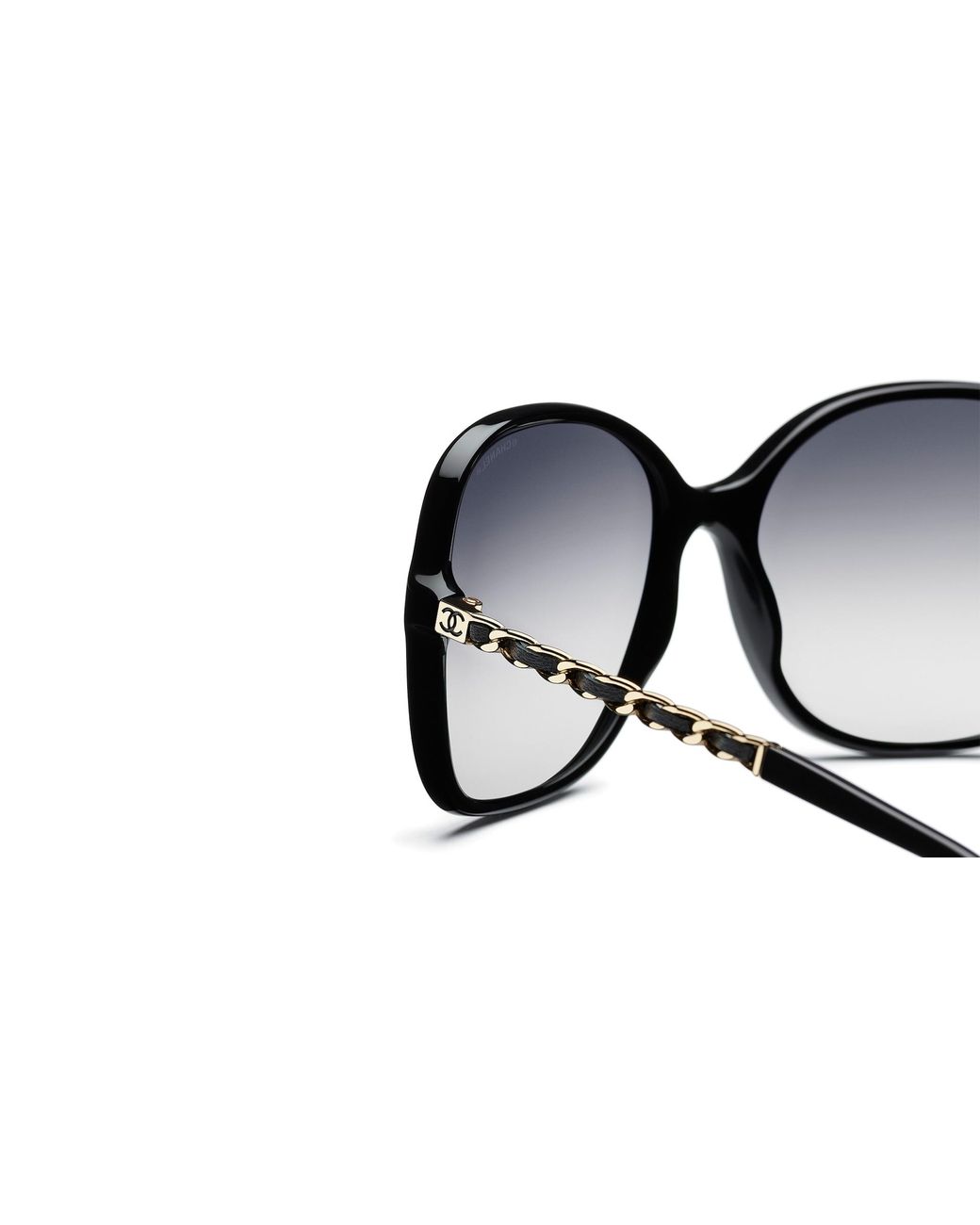 Chanel Black Sunglass Square Sunglasses Ch5210q