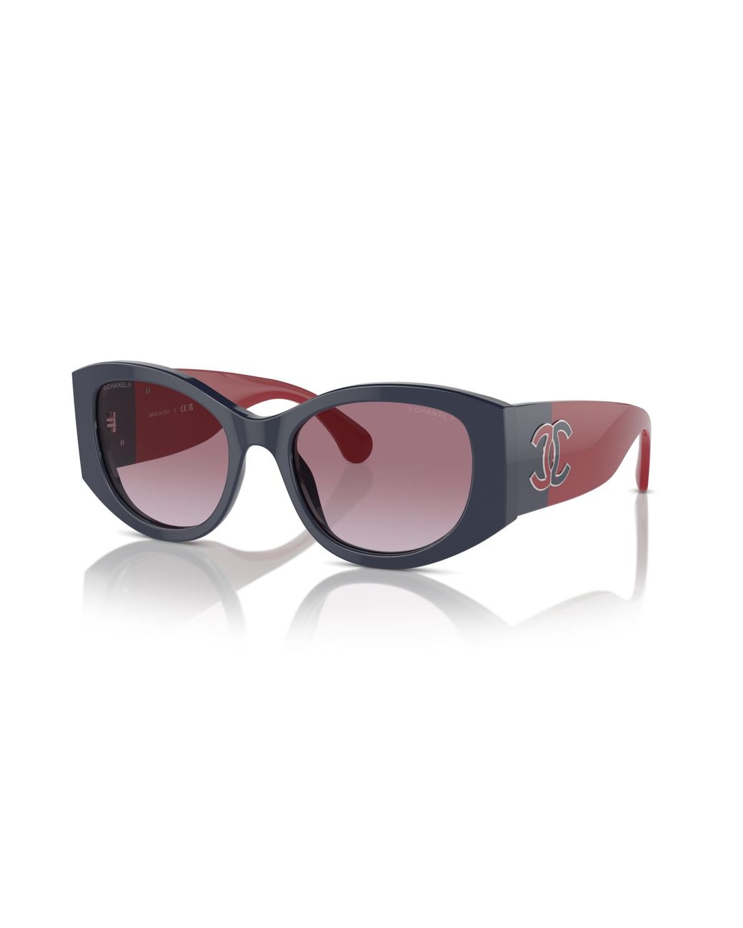 Chanel Black Sunglass Oval Sunglasses Ch5524a