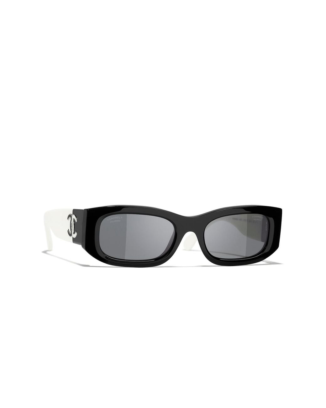 Chanel Black Sunglass Rectangle Sunglasses CH5525