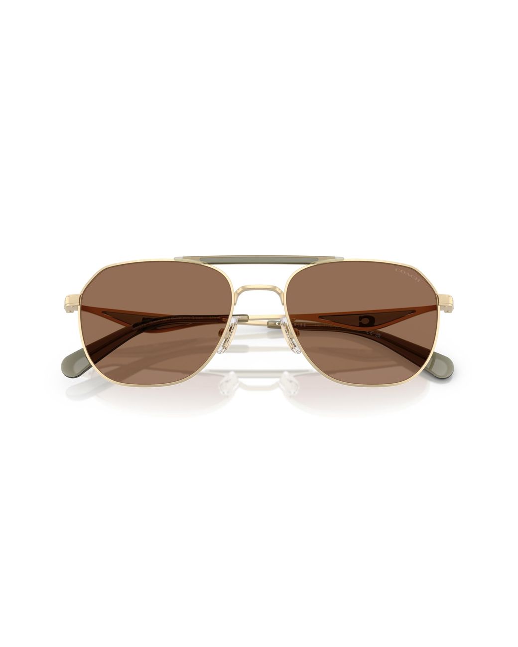 COACH Black Hc7178 Aviator Sunglasses for men