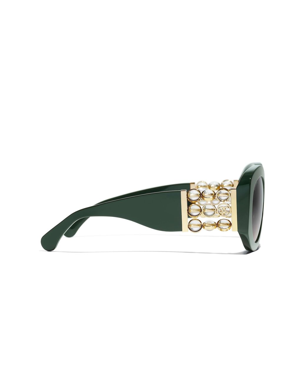 Chanel Black Sunglass Oval Sunglasses Ch5543
