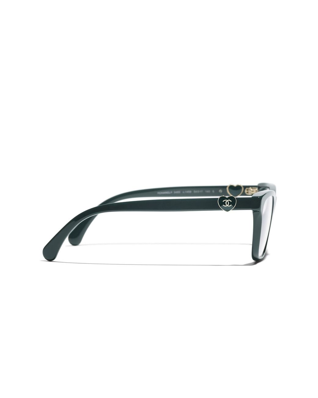 Chanel Black Sunglass Rectangle Eyeglasses Ch3465