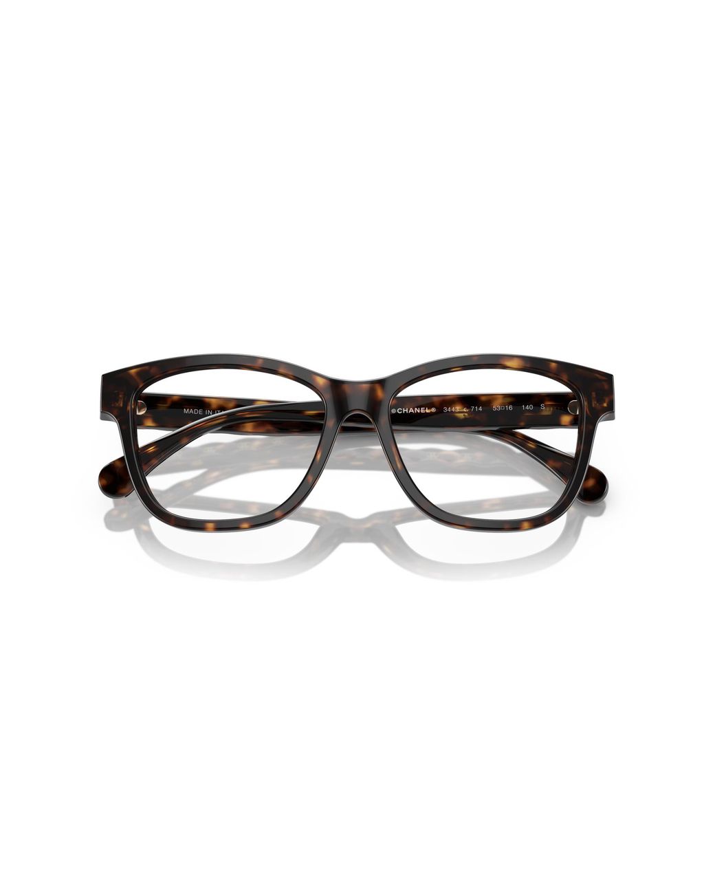Chanel Black Sunglass Square Eyeglasses Ch3443