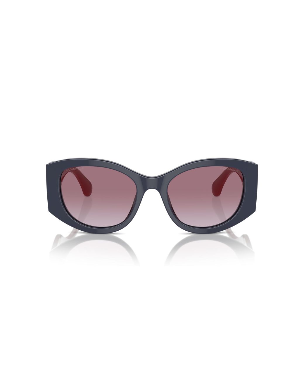 Chanel Black Sunglass Oval Sunglasses Ch5524a