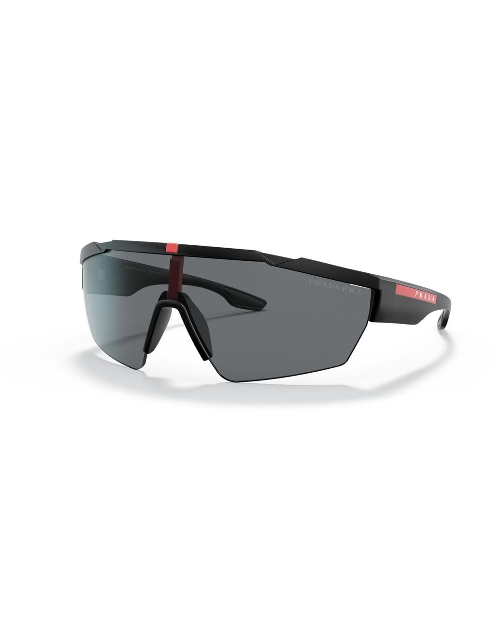 Prada Linea Rossa Man Ps 54ts - Frame Color: Black, Lens Color: Grey-black, Size 61-/14/145 for men