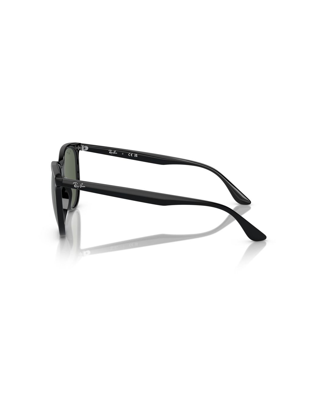 Ray-Ban Black S Rb4378f Low Bridge Fit Square Sunglasses