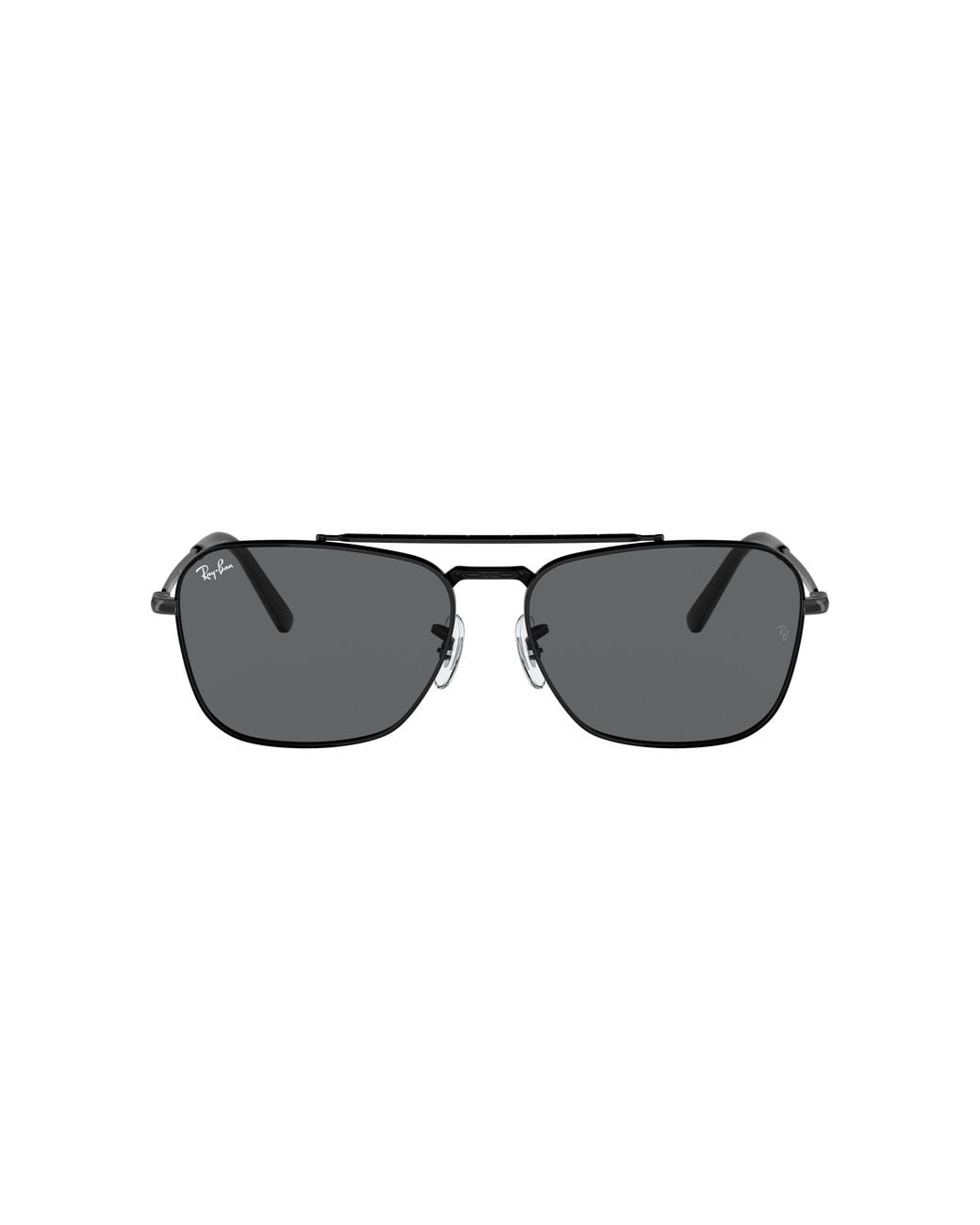 NEW CARAVAN Gafas de sol Negro Montura Gris Lentes 55-15 Ray-Ban de color Black