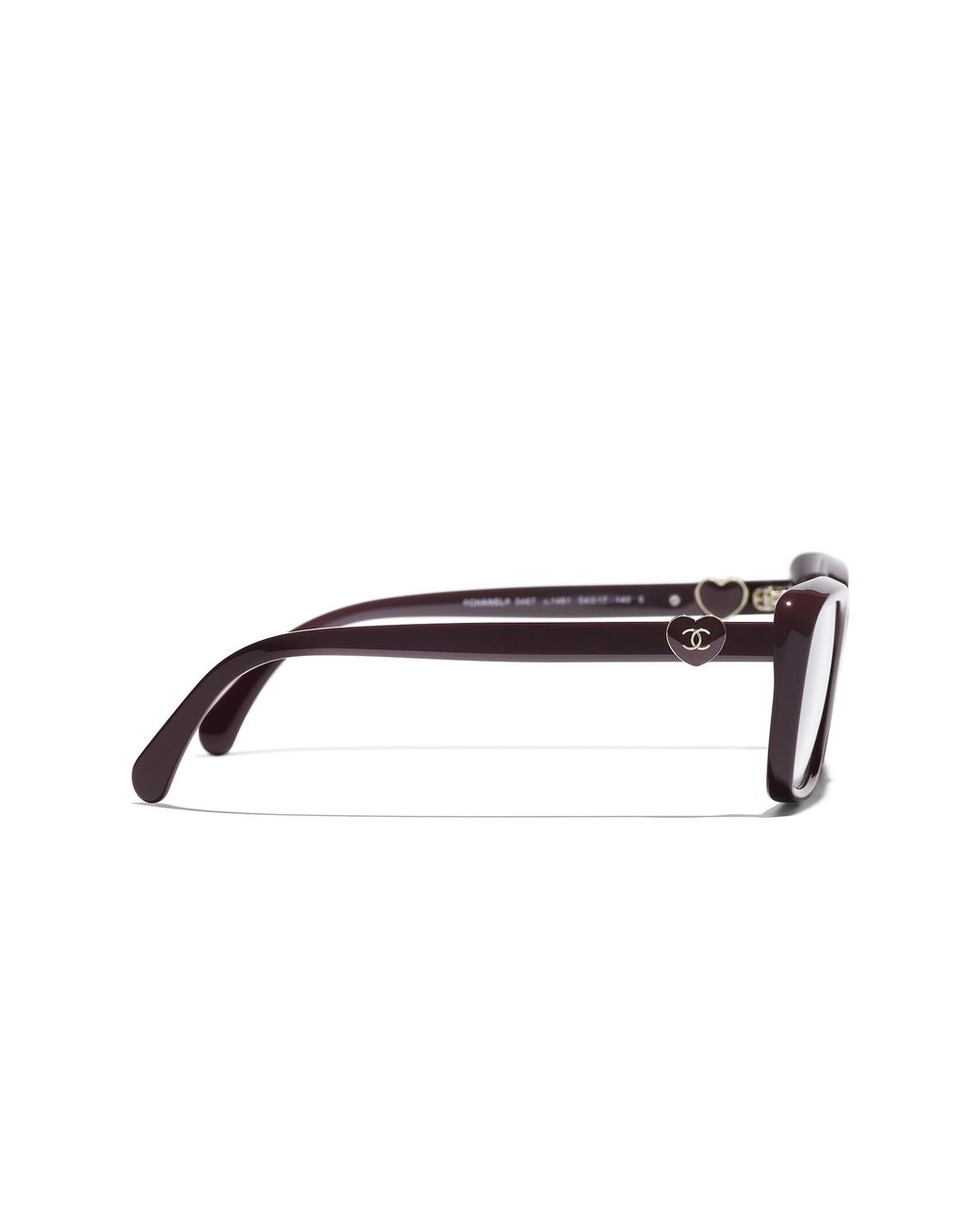 Chanel Black Sunglass Rectangle Eyeglasses Ch3467