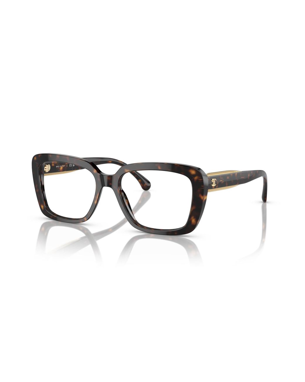 Chanel Black Sunglass Square Eyeglasses Ch3461