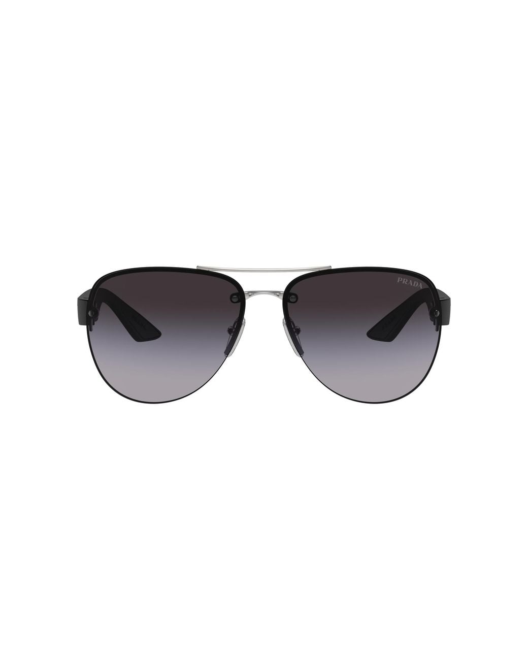 Prada Linea Rossa Black Sunglass Ps 55ys for men