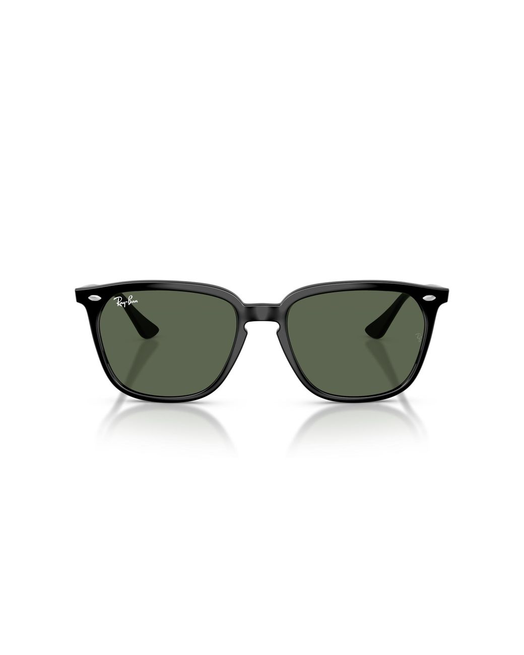 Ray-Ban Black Rb4362f Low Bridge Fit Square Sunglasses