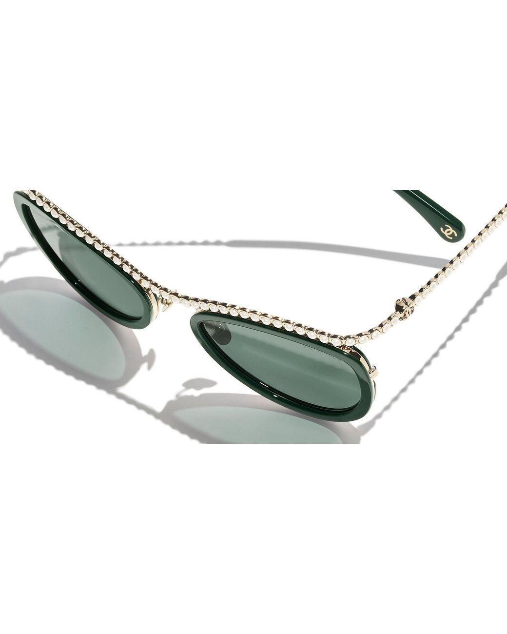 Chanel Green Sunglass Cat Eye Sunglasses Ch4296h Ch4296h