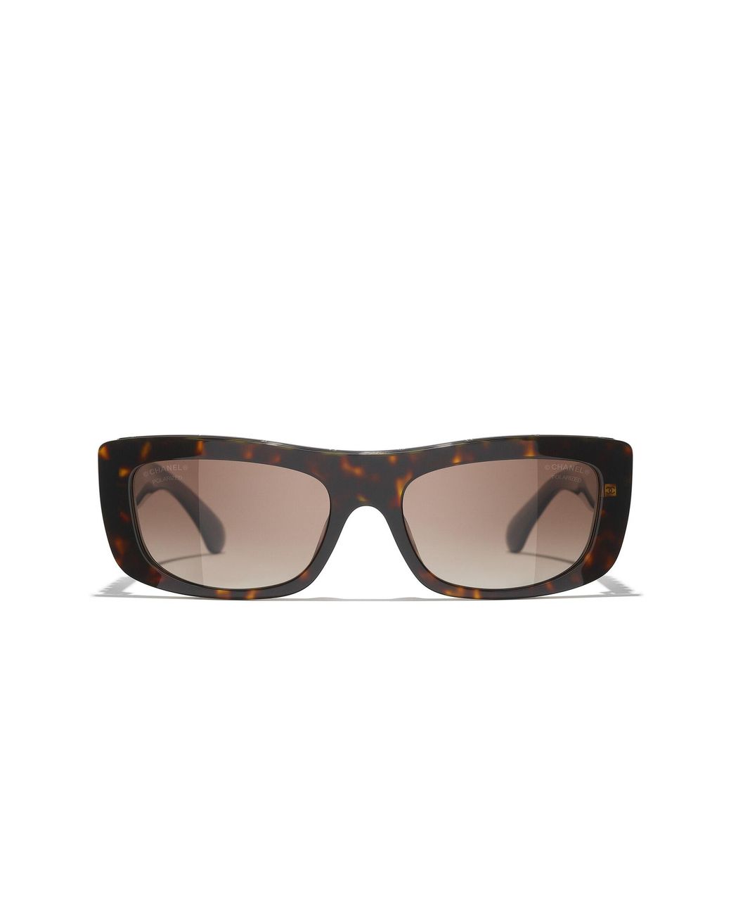 Chanel Black Sunglass Rectangle Sunglasses Ch5559