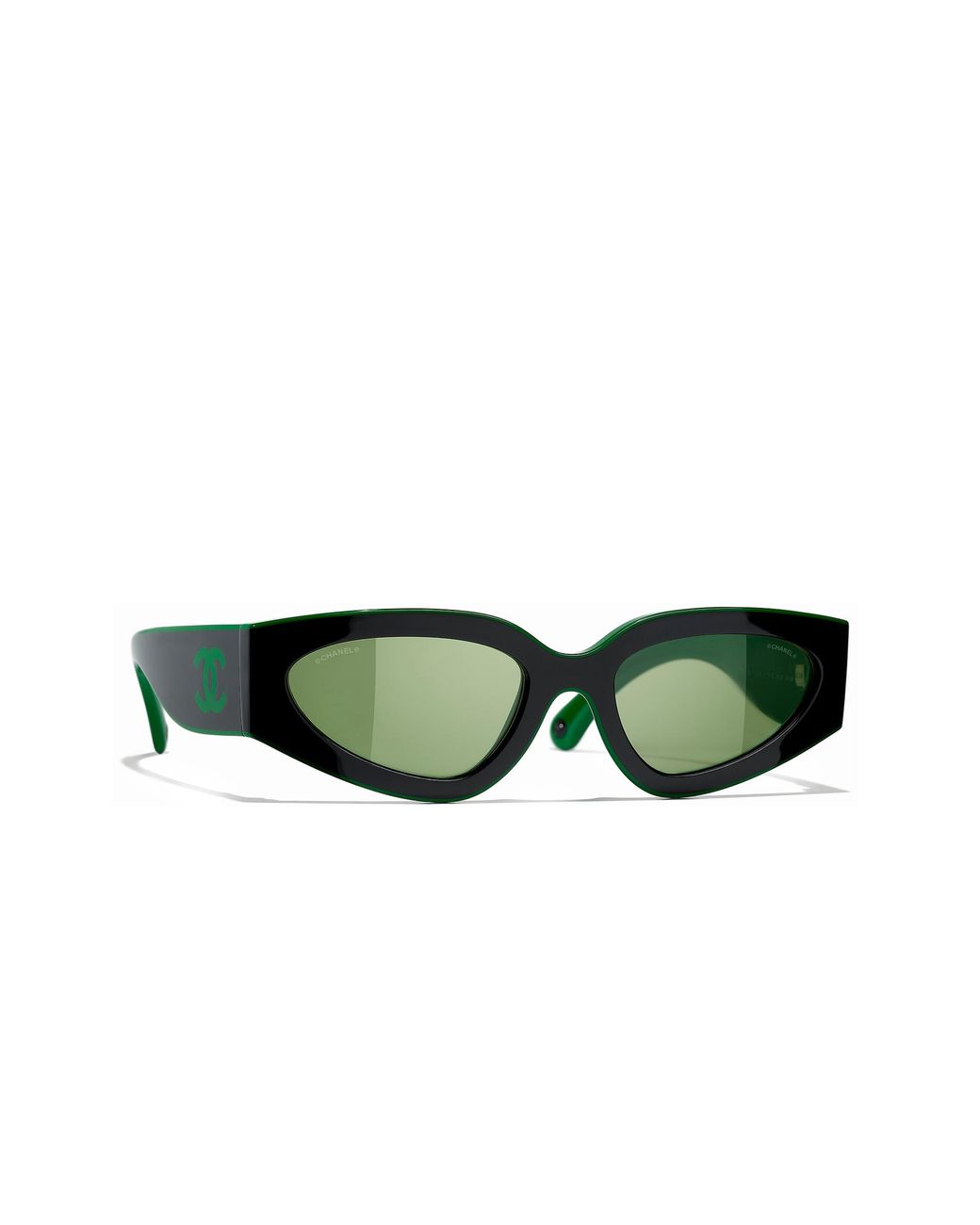 Chanel Black Sunglass Cat Eye Sunglasses Ch6056