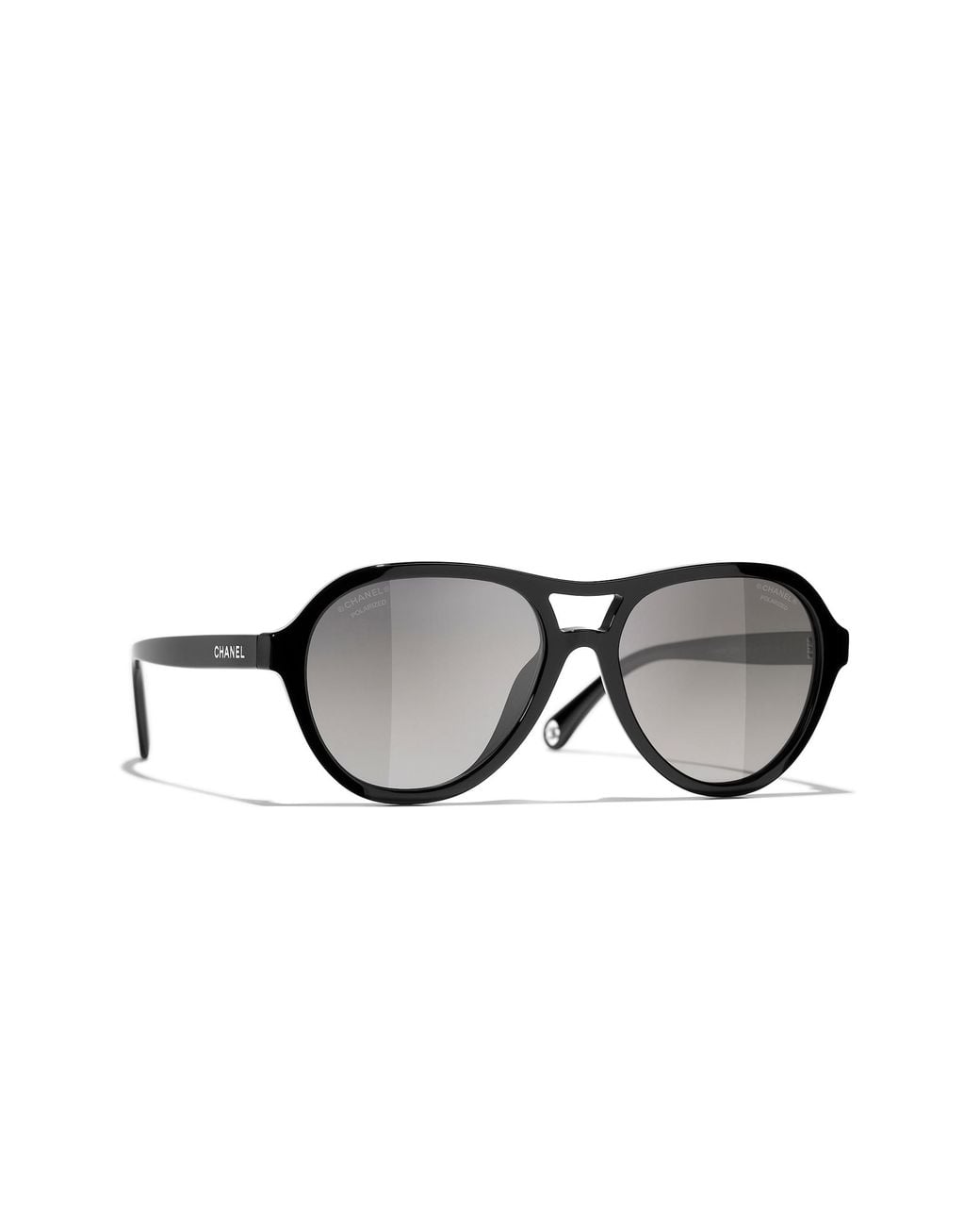 Chanel Black Sunglass Pilot Sunglasses Ch5552u