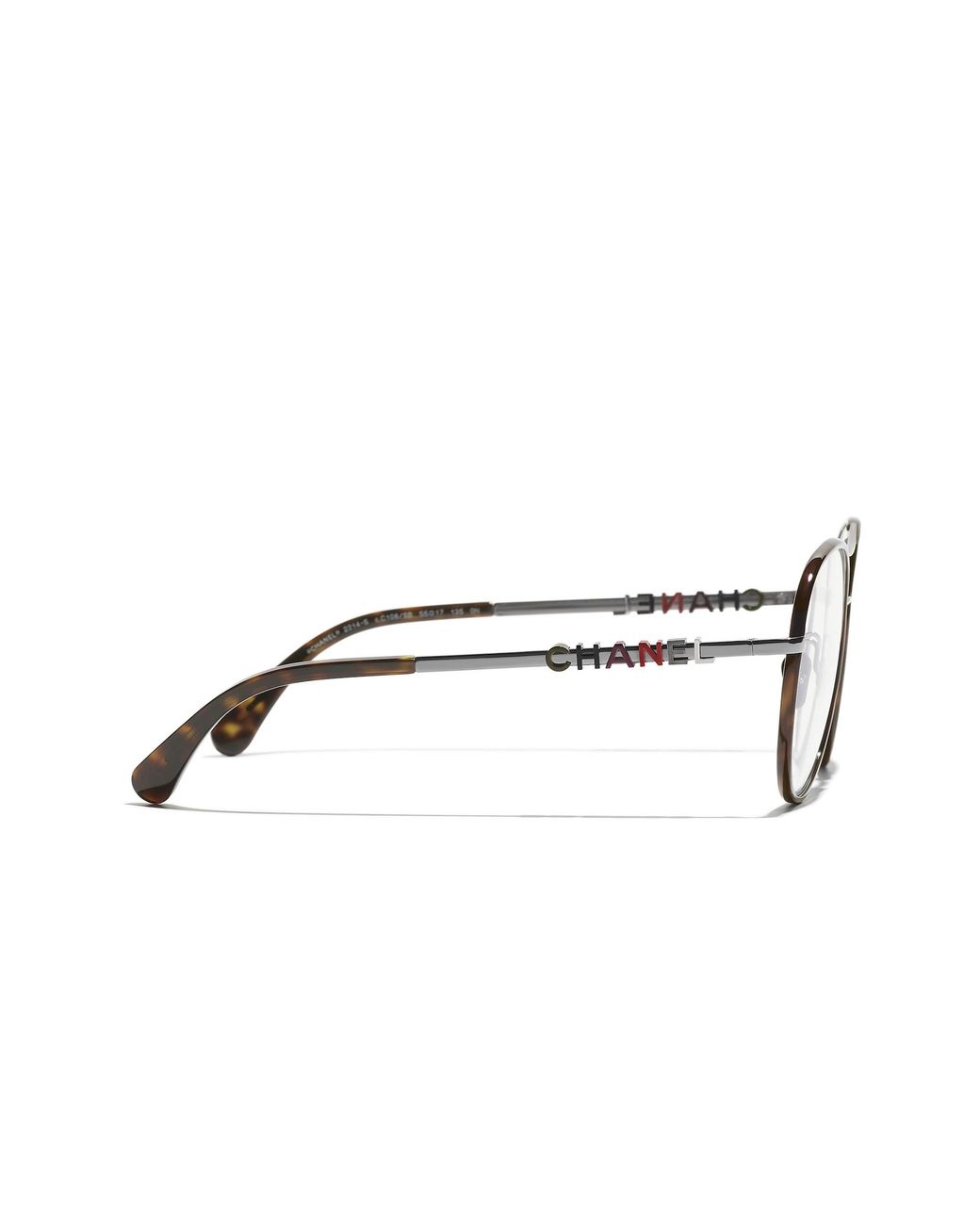 Chanel Black Sunglass Pilot Eyeglasses Ch2214