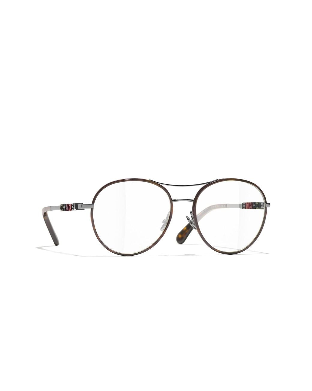 Chanel Black Sunglass Pilot Eyeglasses Ch2214