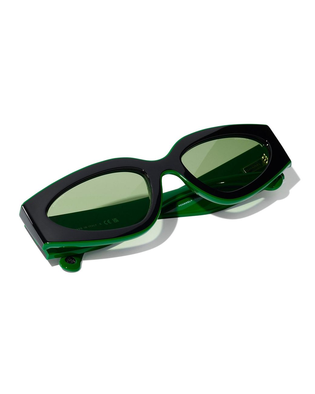 Chanel Black Sunglass Cat Eye Sunglasses Ch6056