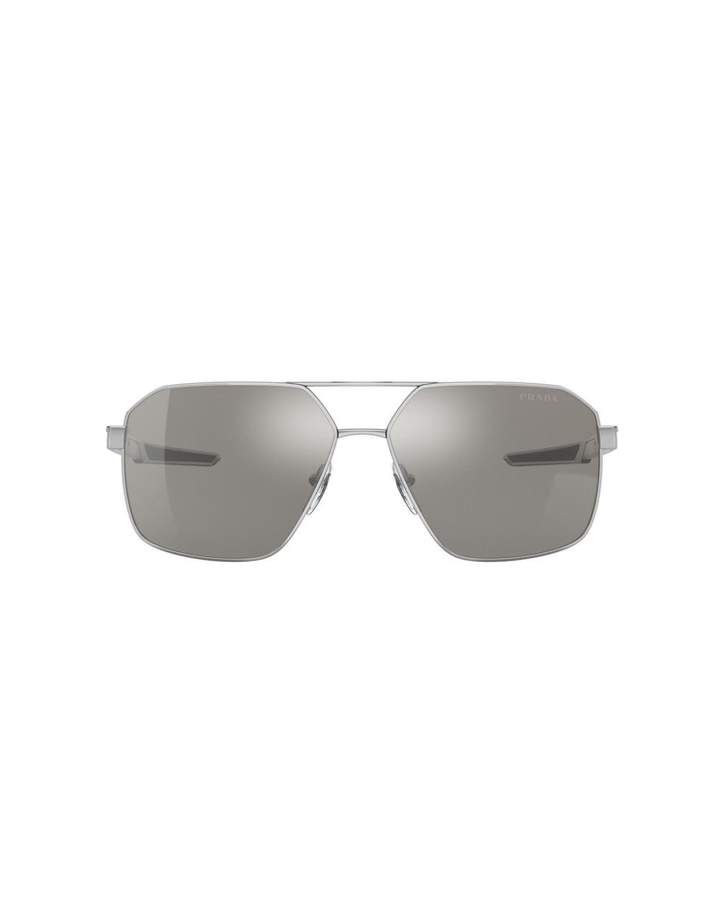 Prada Linea Rossa Man Ps 01ts - Frame Color: Black, Lens Color: Silver, Size 56-/19/140 for men