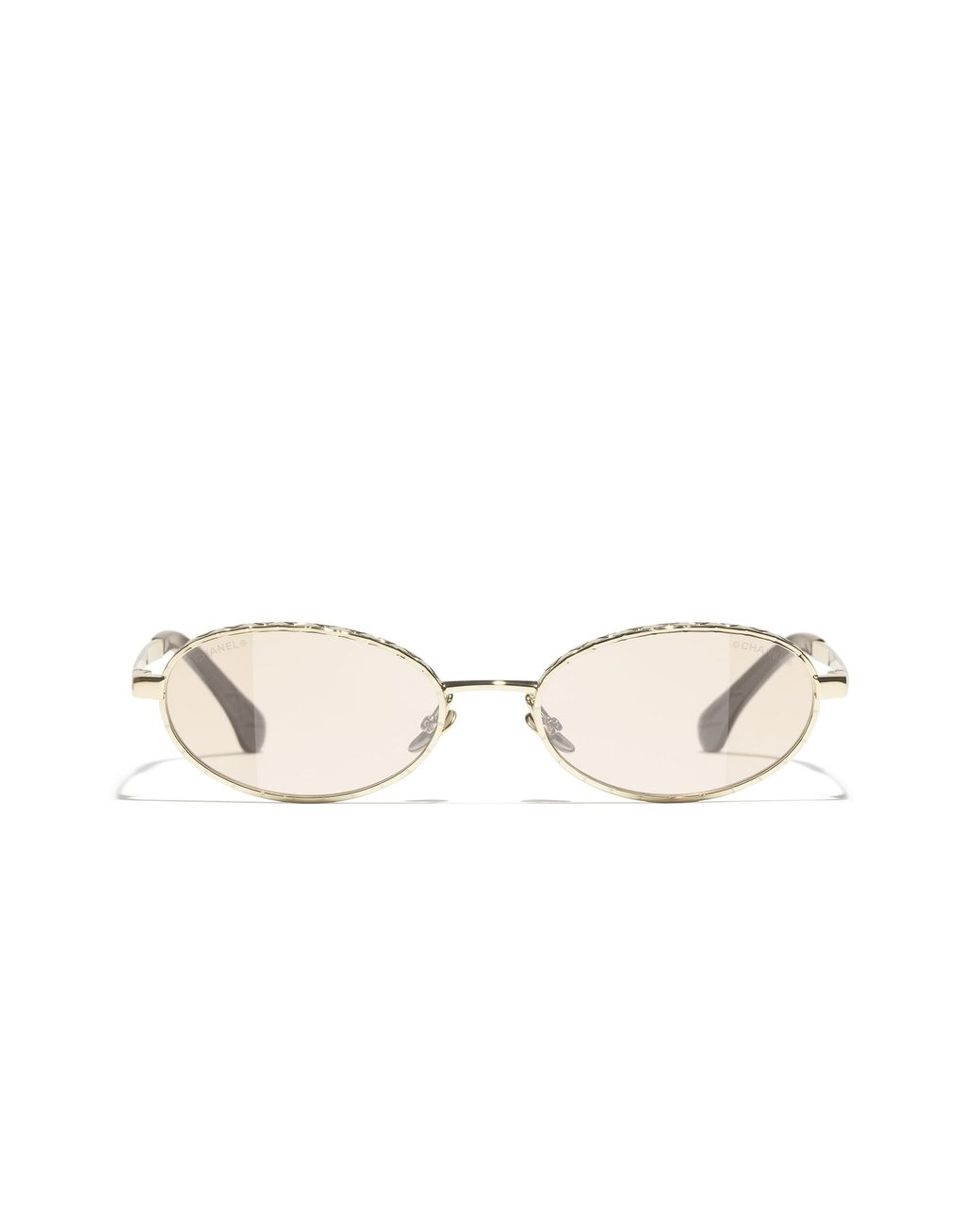 Chanel Black Sunglass Oval Blue Light Glasses Ch2227s