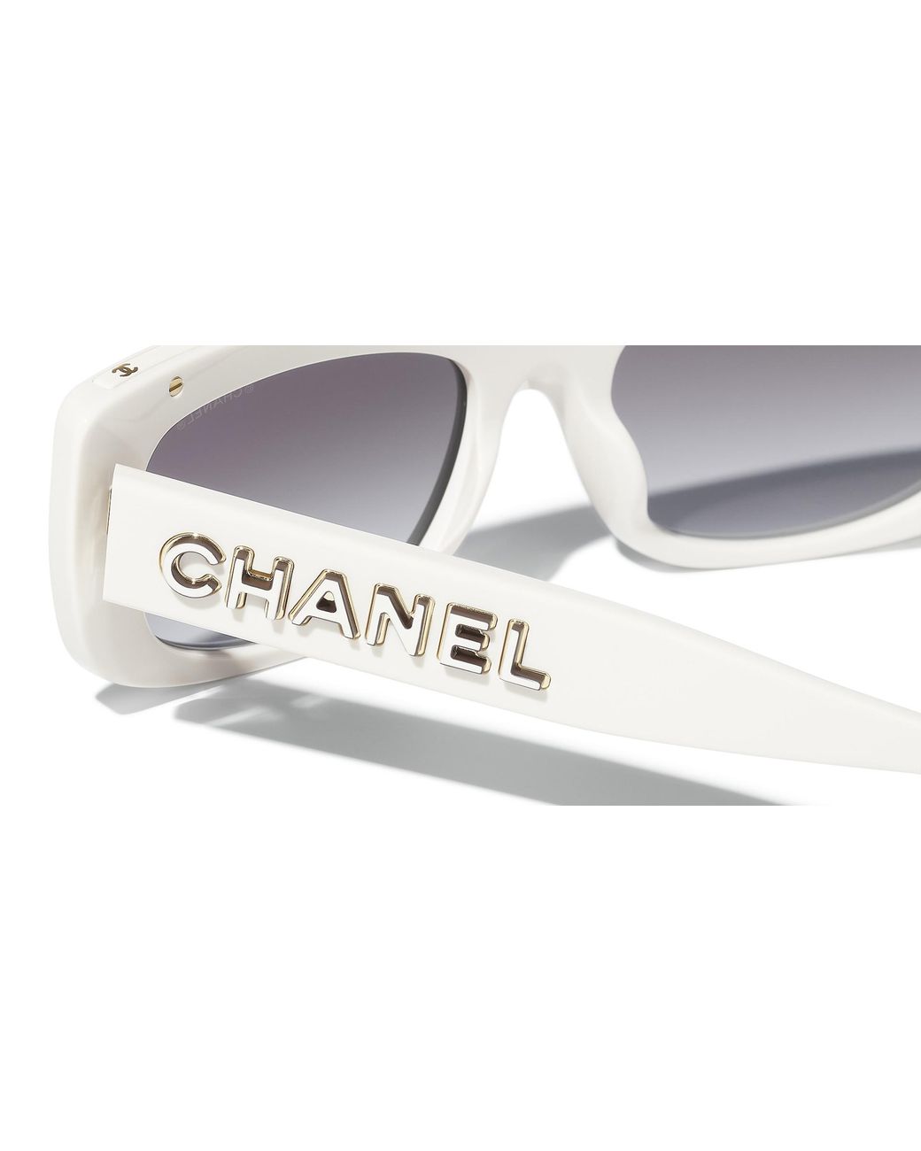 Chanel Black Sunglass Rectangle Sunglasses Ch5559