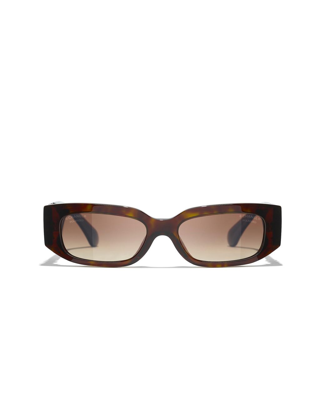 Chanel Black Sunglass Rectangle Sunglasses Ch5544