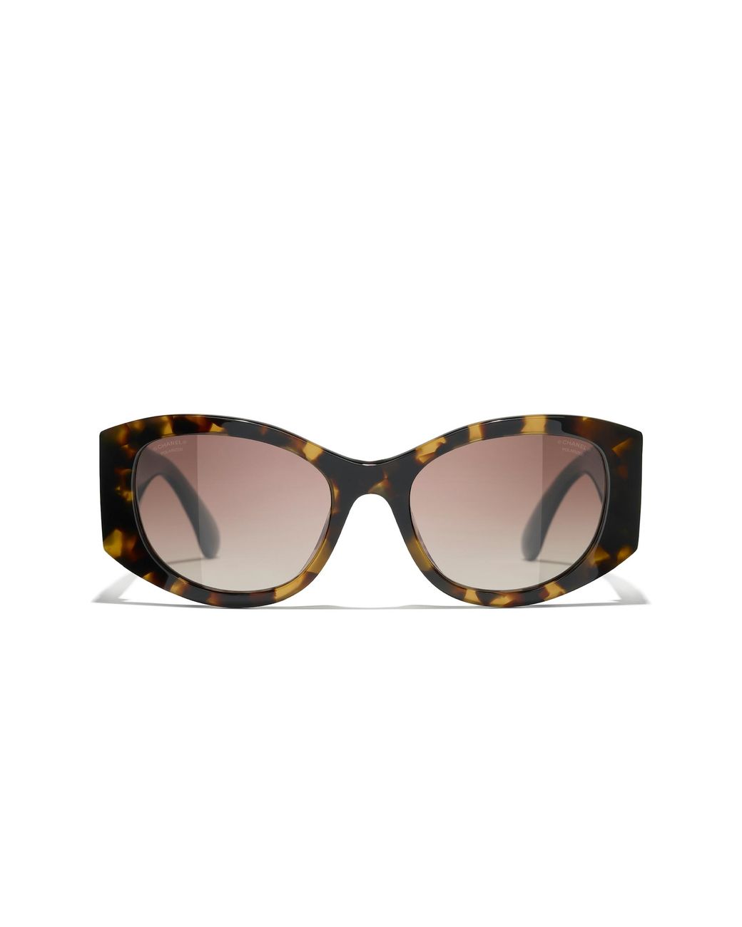 Chanel Brown Sunglass Oval Sunglasses Ch5524a