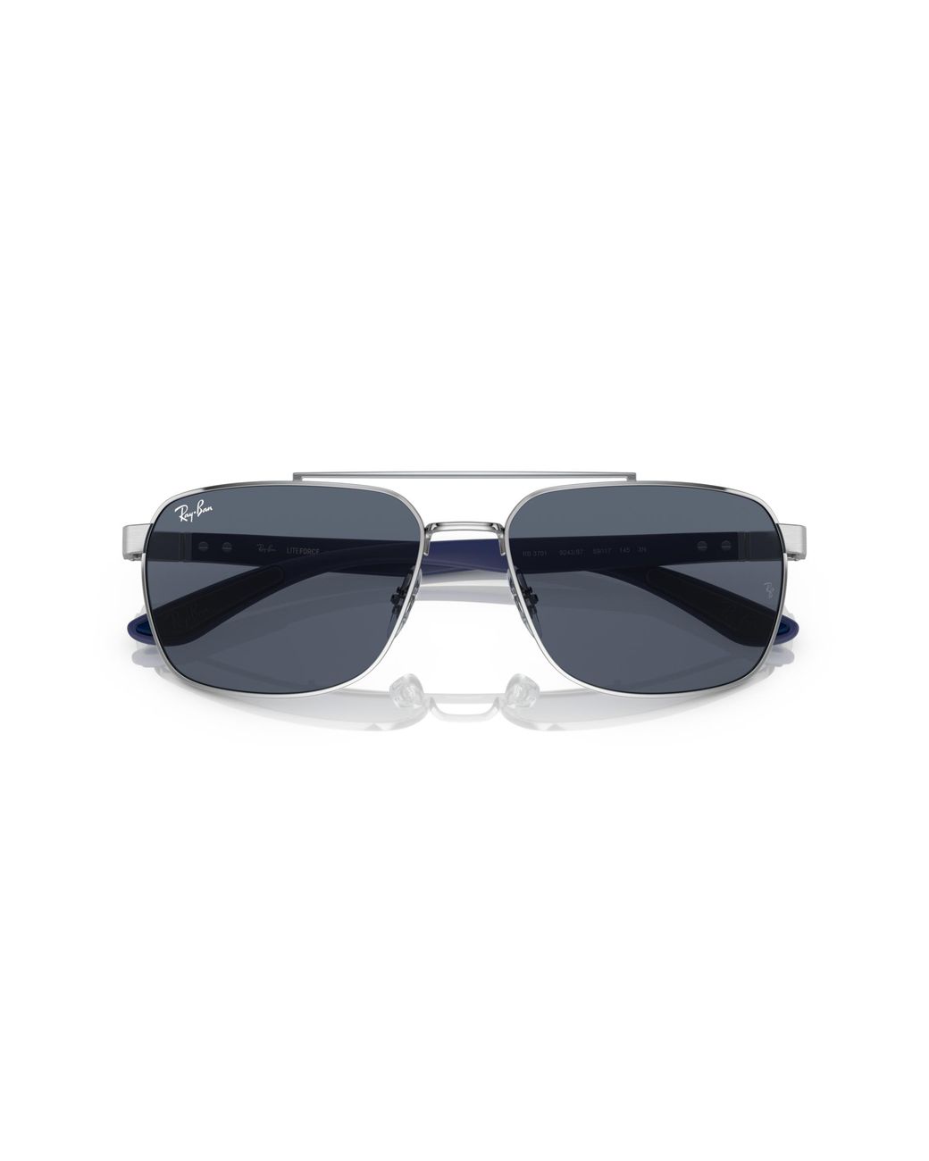 Ray-Ban Black Rb3701 Sunglasses Matte Blue Frame Grey Lenses 59-17 for men