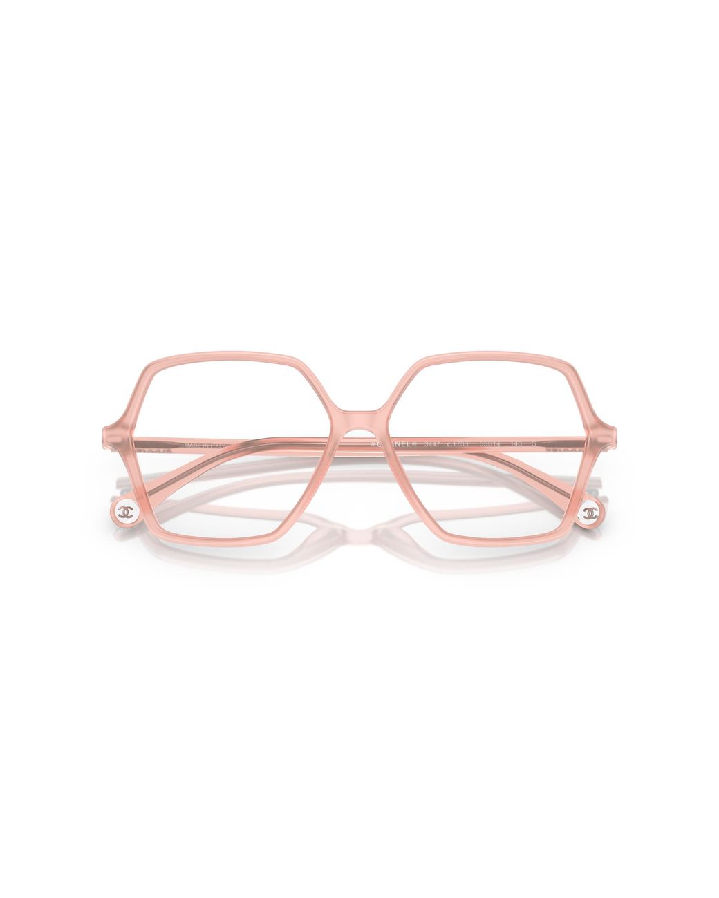 Chanel Black Sunglass Square Eyeglasses Ch3447a