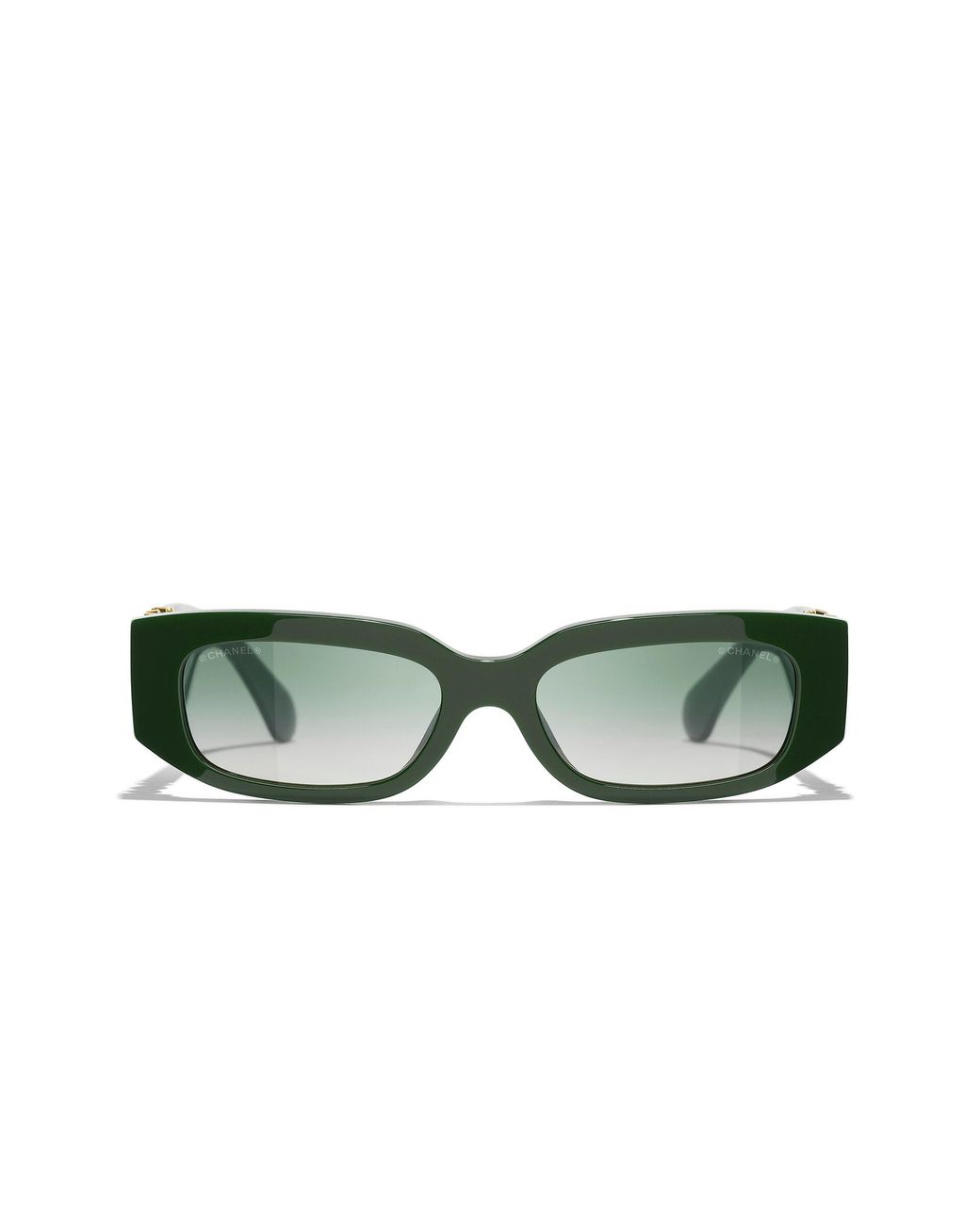 Chanel Black Sunglass Rectangle Sunglasses Ch5544