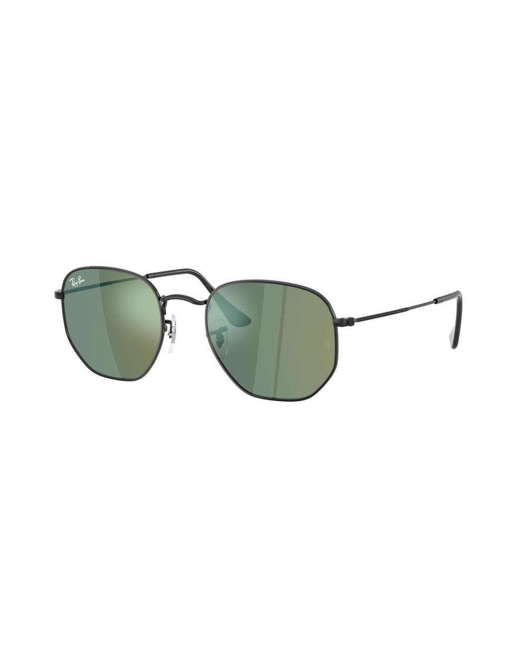 Ray-Ban Green Sunglass Hexagonal Flat Lenses