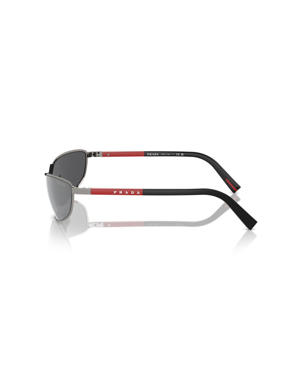 Prada Linea Rossa Black Sunglass Ps C03su for men