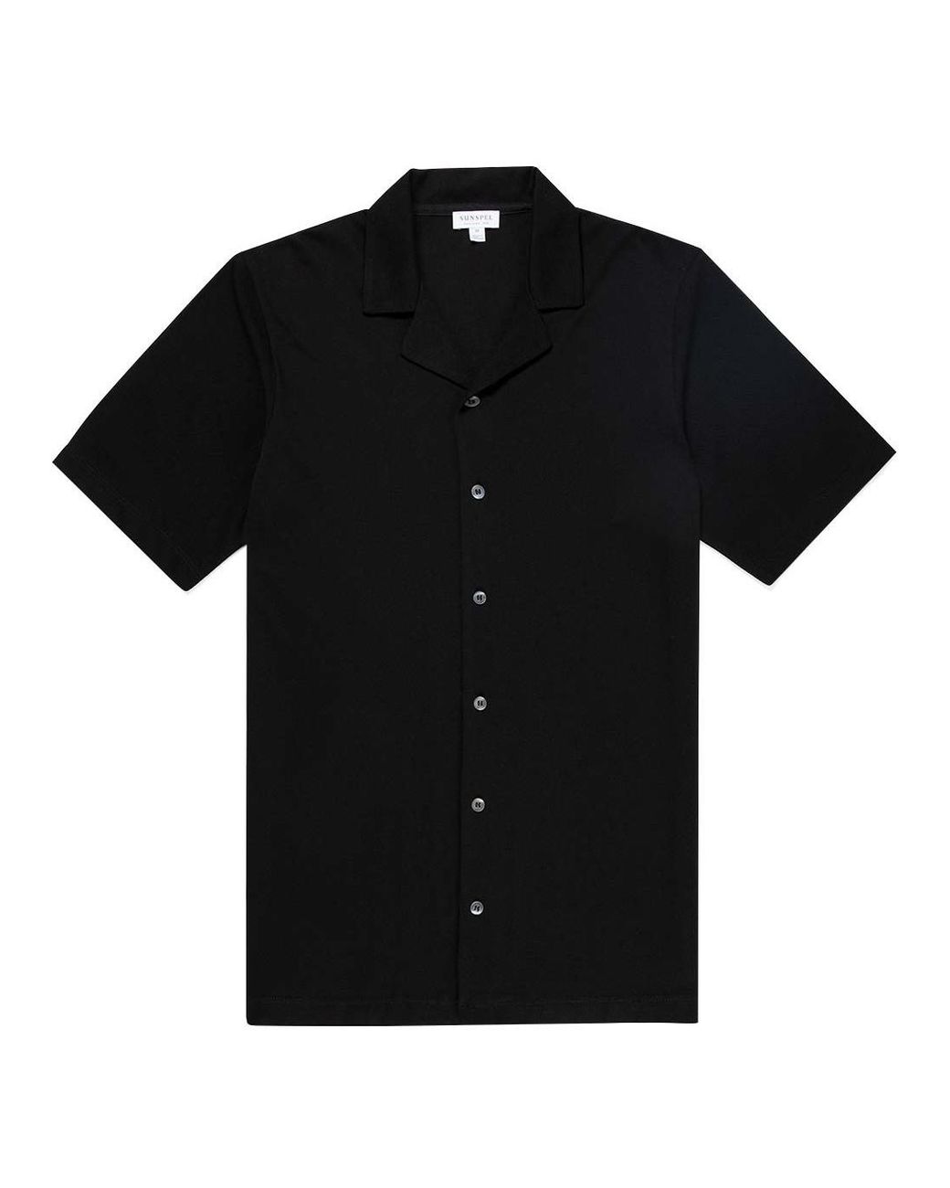sunspel camp collar shirt