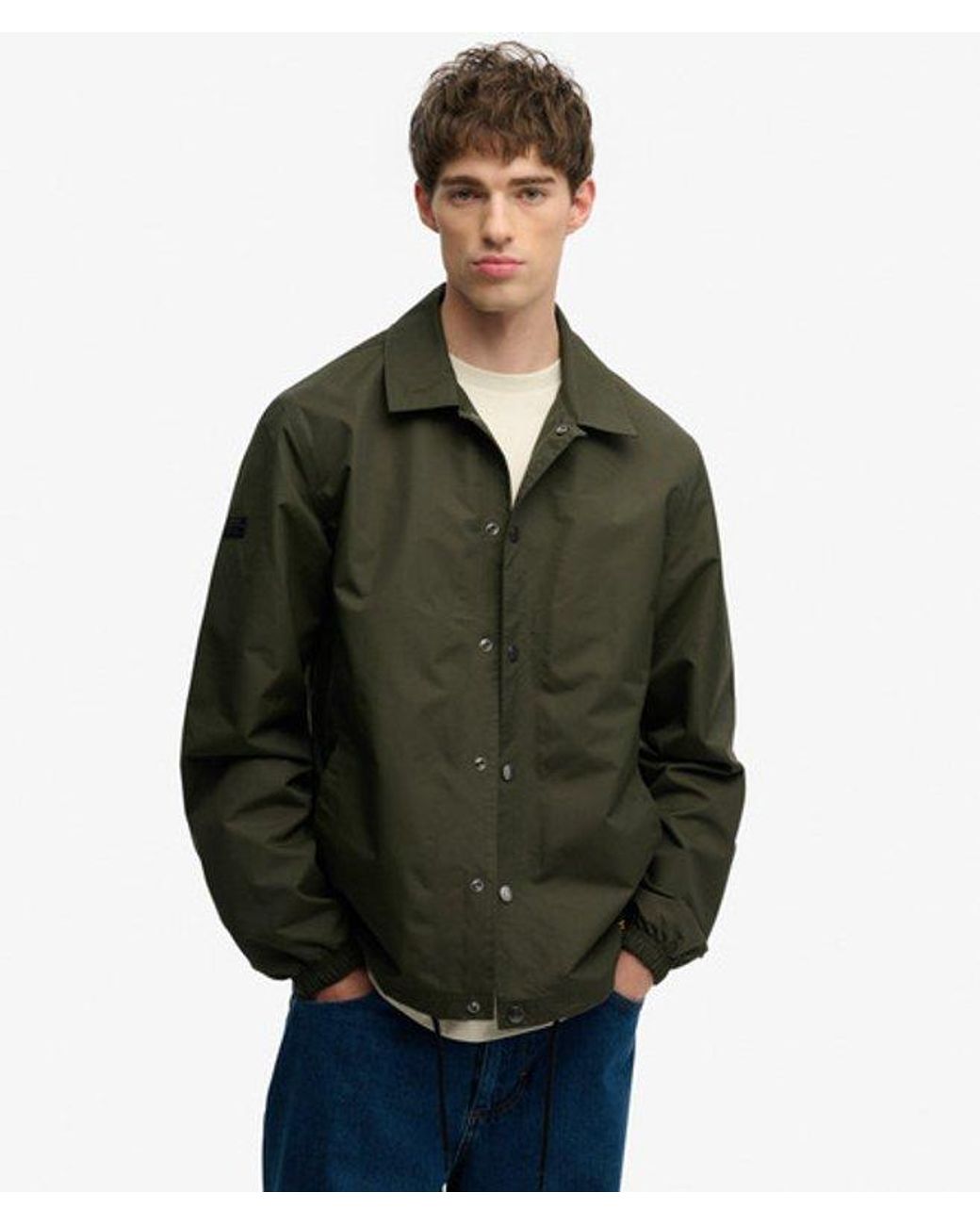 Superdry Surplus Otto Coach Jacket in het Green voor heren