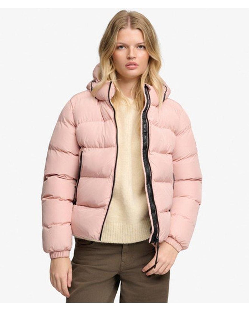 Superdry Natural & Co Hooded Sports Puffer Jacket