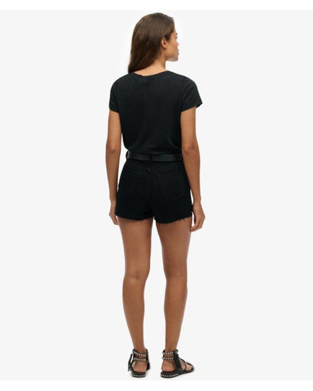 Superdry Black & Co Ruby Cut Off Shorts