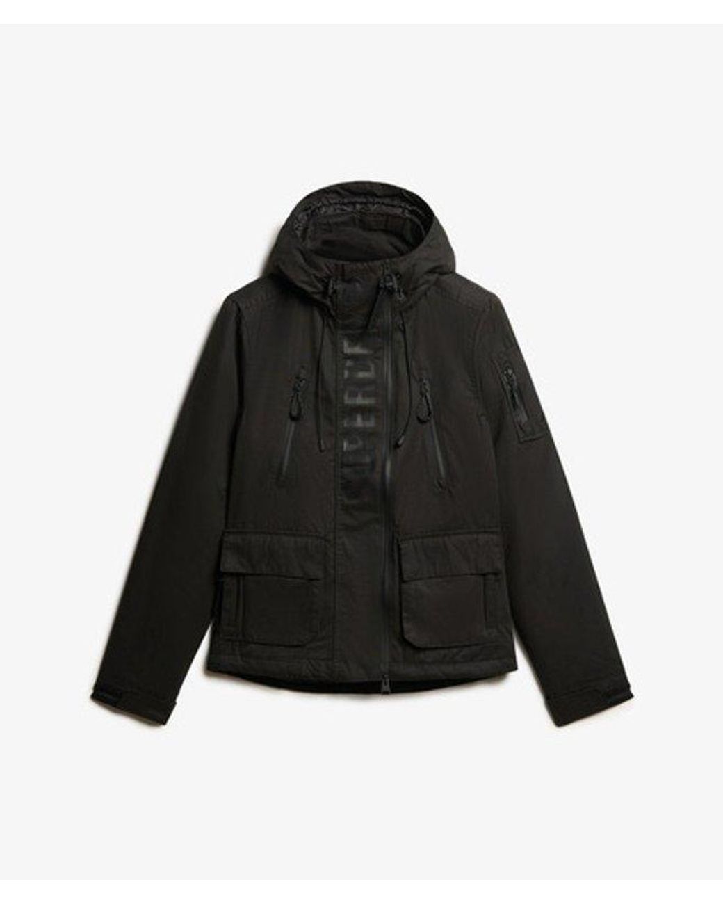 Superdry Black Ultimate Microfibre Sd-wind Jacket
