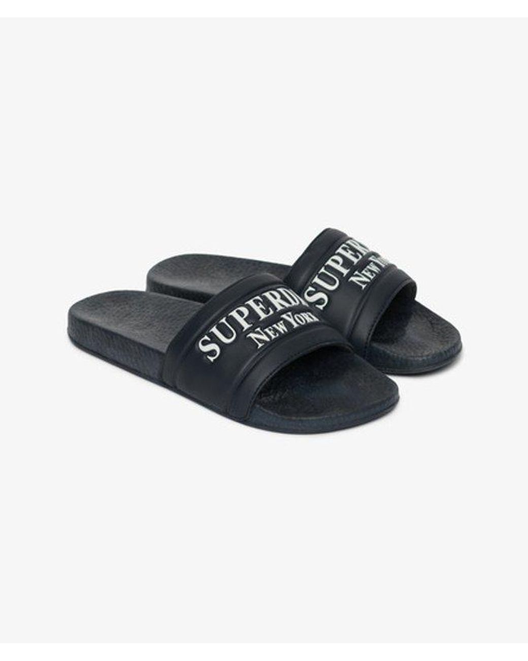 Superdry Blue & Co Destination Pool Sliders
