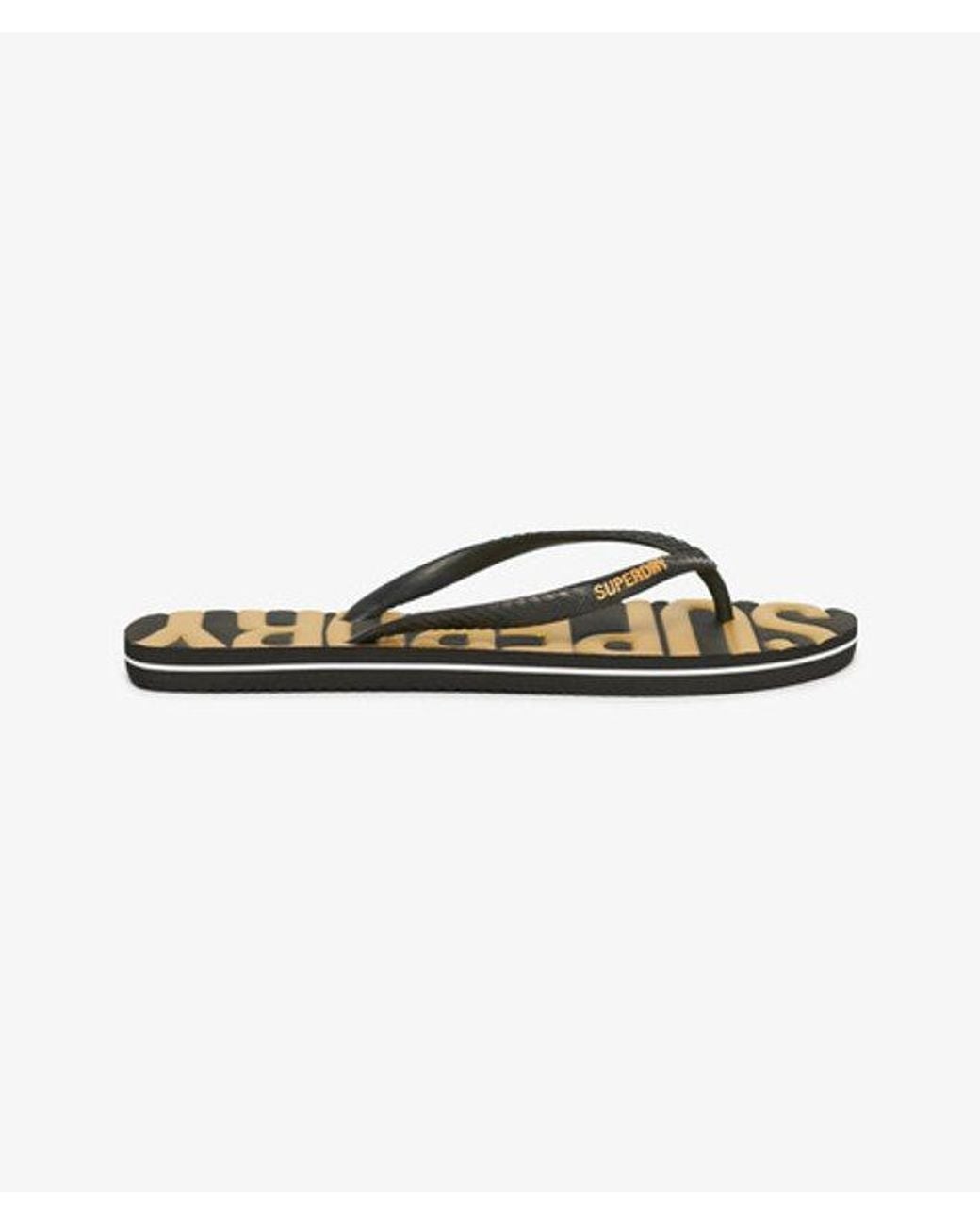 Superdry Black & Co Vintage Vegan Flip Flops