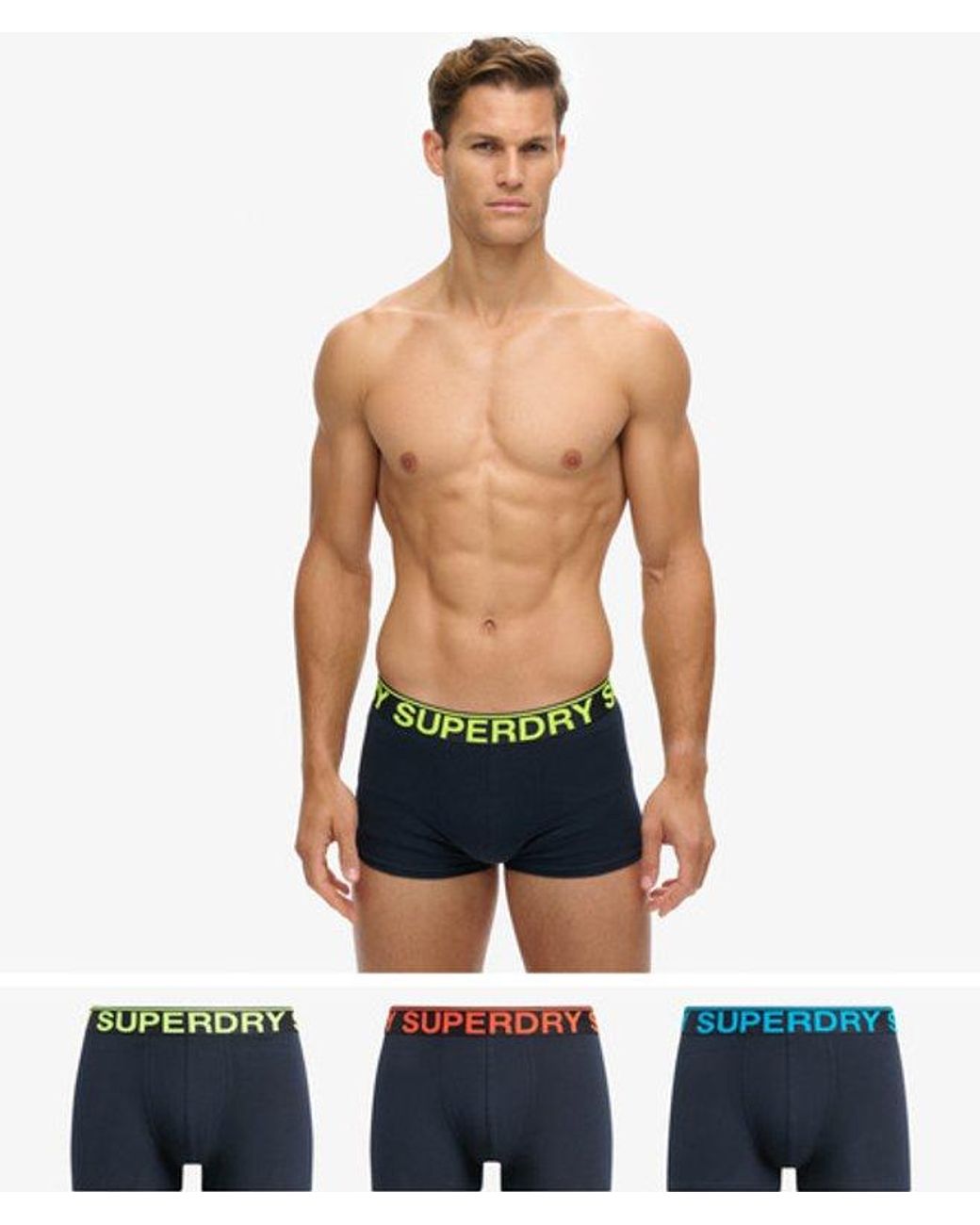 Superdry Blue & Co Trunk Triple Pack for men