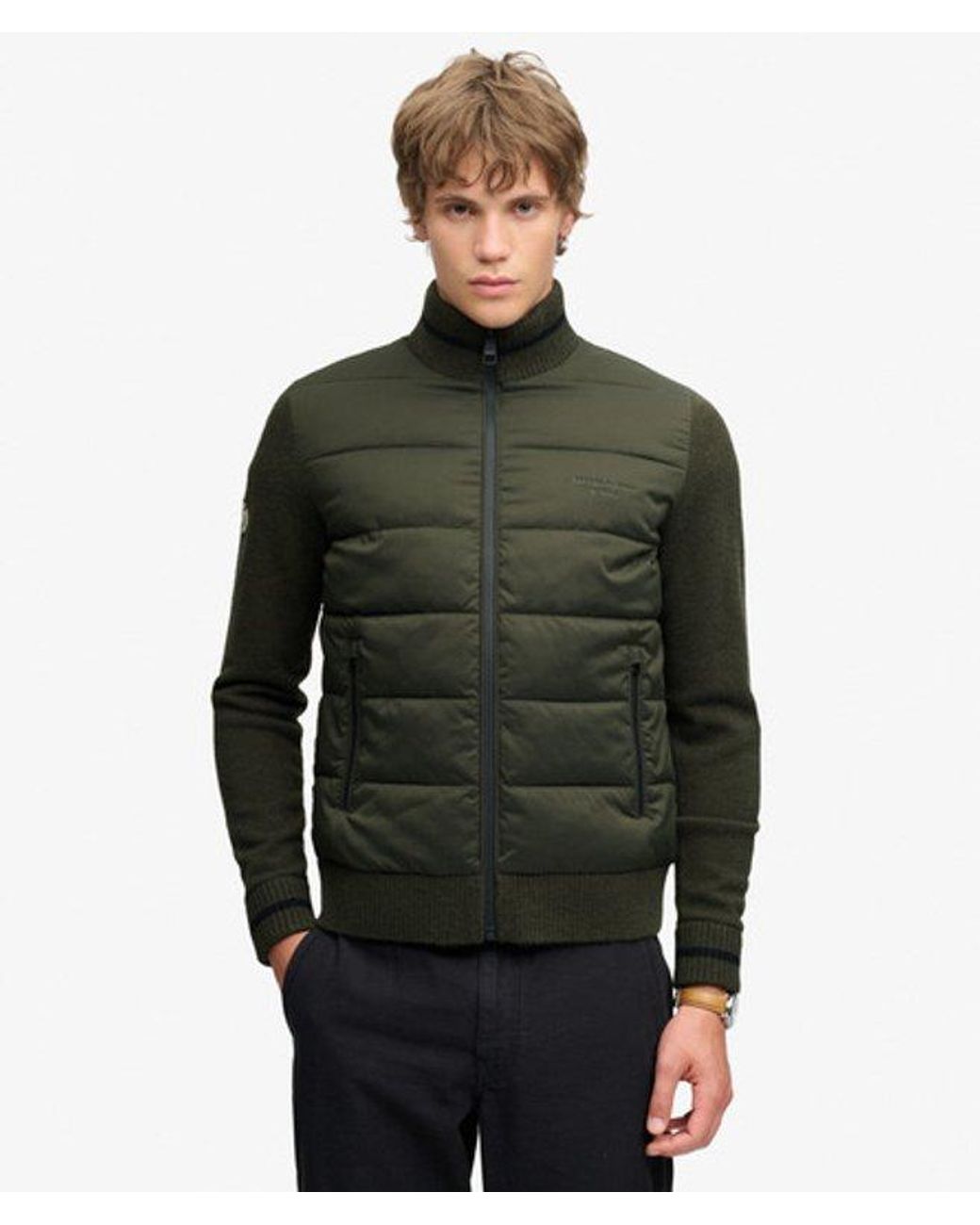 Superdry Green & Co Slalom Hybrid Jacket for men