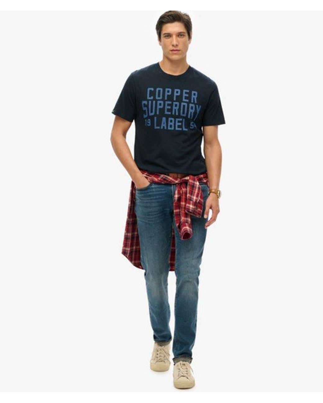 Superdry Blue & Co Copper Label Workwear T-shirt for men