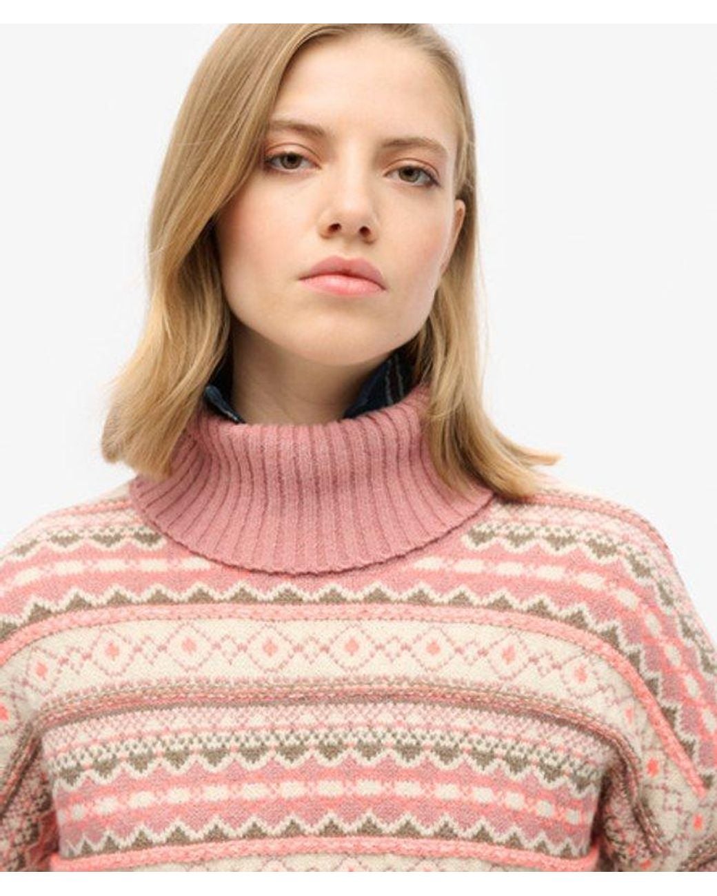 Superdry & Co Classic Stripe Textured Pattern Jumper