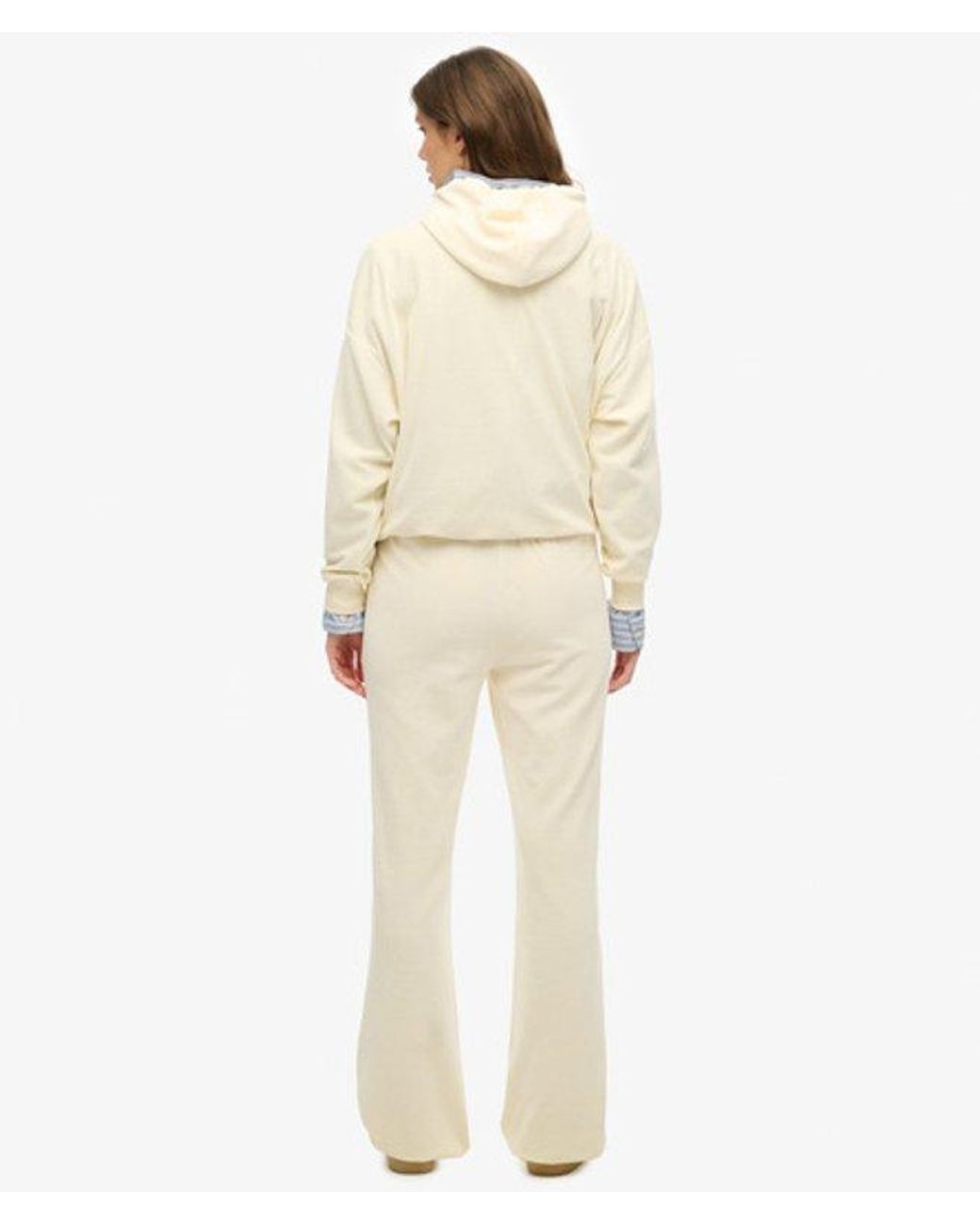 Superdry Natural & Co Velour Wide Leg joggers