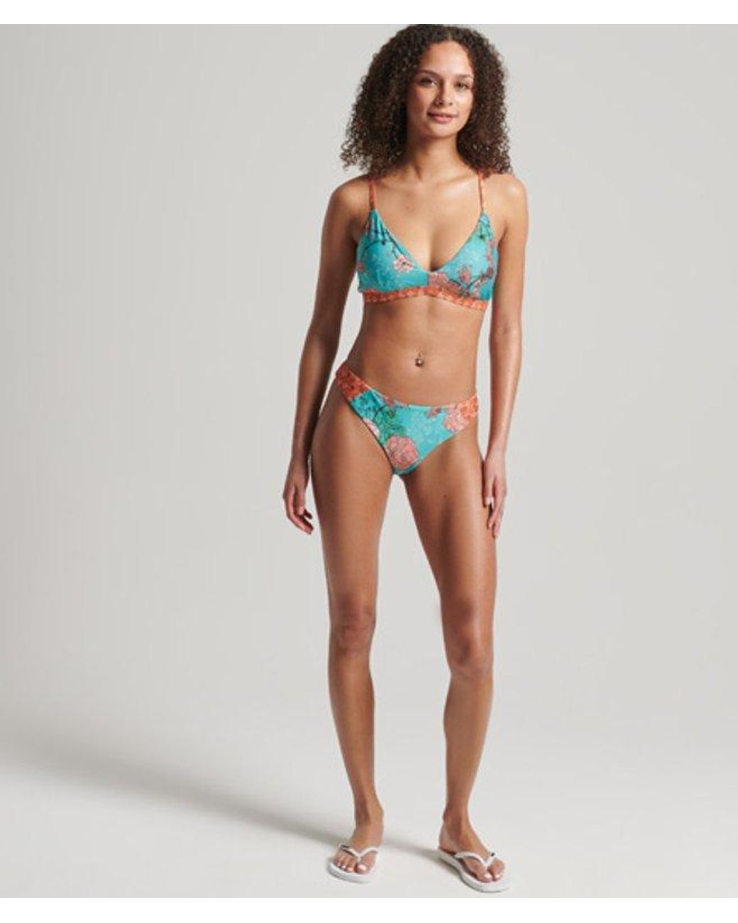 Superdry Vintage Surf Bikini Briefs Blue
